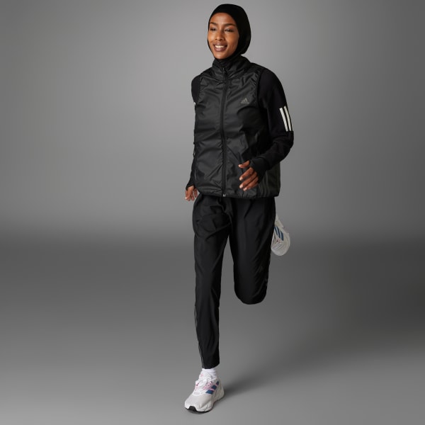 cerná Hidžáb Run Icons 3-Stripes Sport