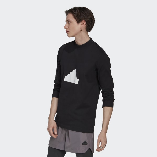 Negro Camiseta Manga Larga L5847