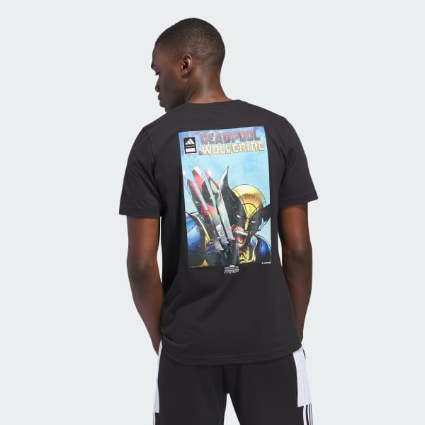 adidas Marvel Graphic Tee Black Free Shipping with adiClub adidas US