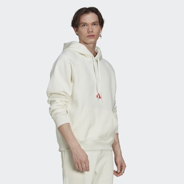 White Fleece Hoodie KS813