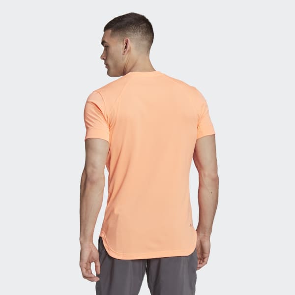 Orange T-shirt de tennis New York FreeLift VK545