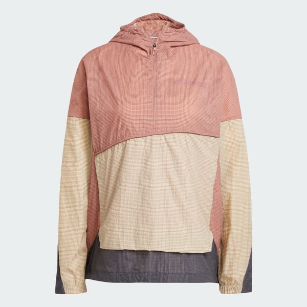 ruzová Vetrovka Terrex Xploric Wind