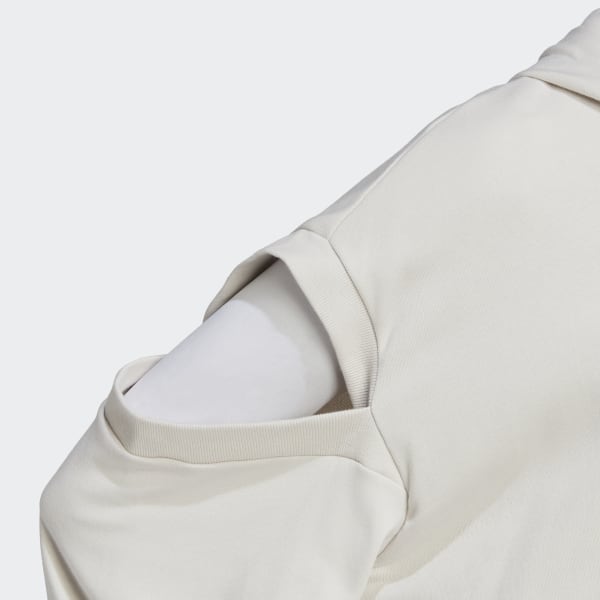 bézová Mikina Hyperglam 3-Stripes with Cutout Detail F3921