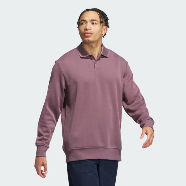 Paars Go-to Poloshirt met Lange Mouwen