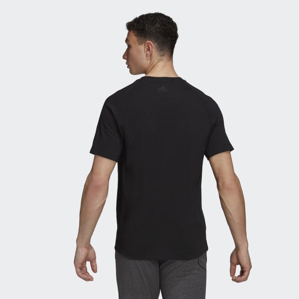 Negro Polo de Entrenamiento Yoga CD347