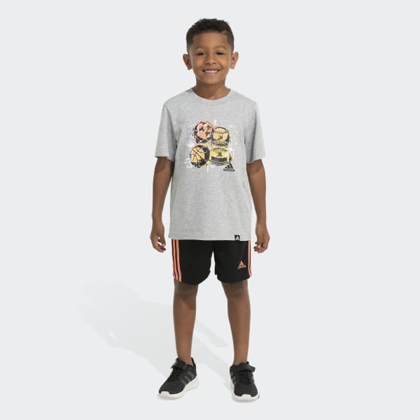 Adidas 2 piece shorts set hot sale