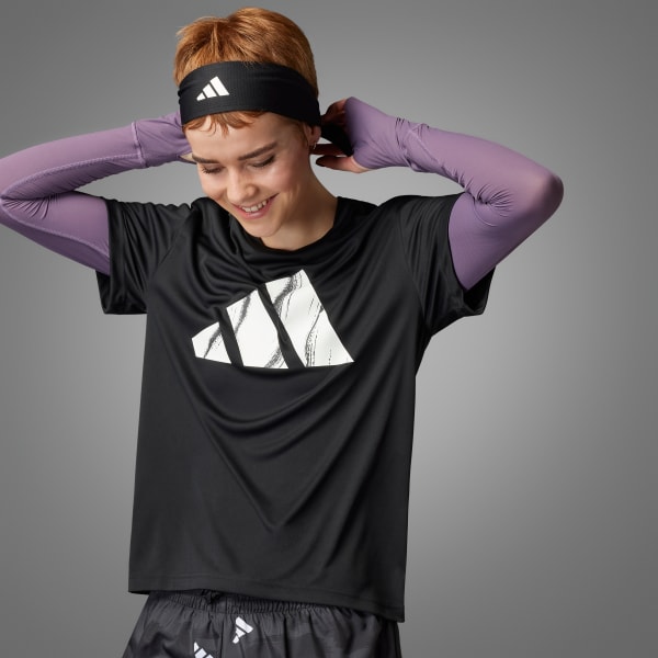 T-shirt Run It Brand Love Nero adidas adidas Italia