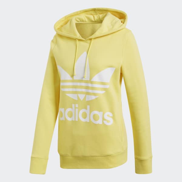 pastel yellow adidas hoodie
