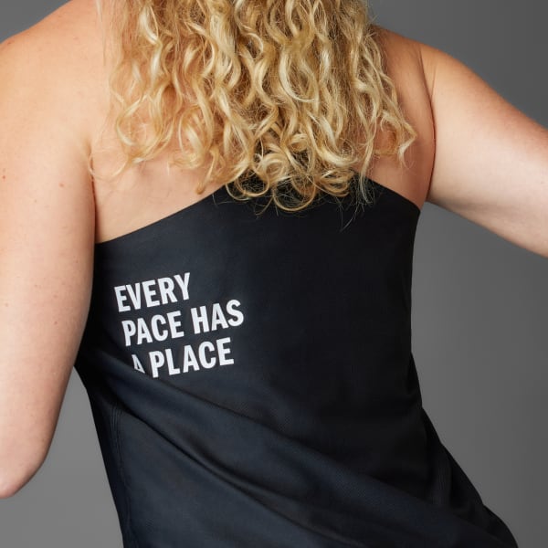 Negro Playera sin Mangas Runners CLIMACOOL