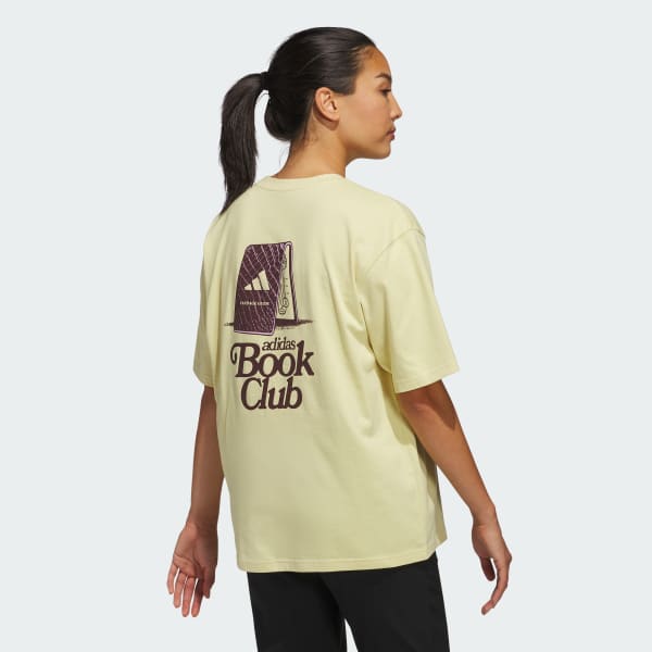 Yellow Golf Book Club Graphic Oversized Tee