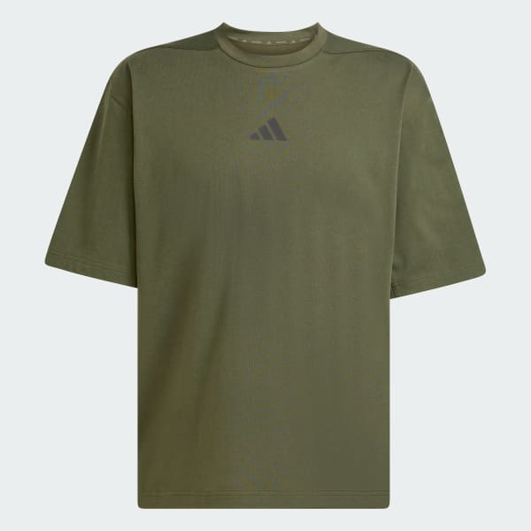 adidas PrimeLift Workout Oversize Tee - Green | Free Shipping with