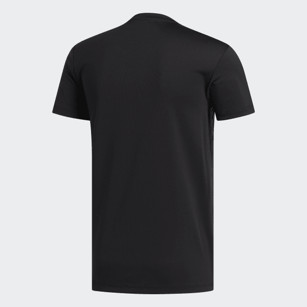 Negro Camiseta AEROREADY 3 Rayas