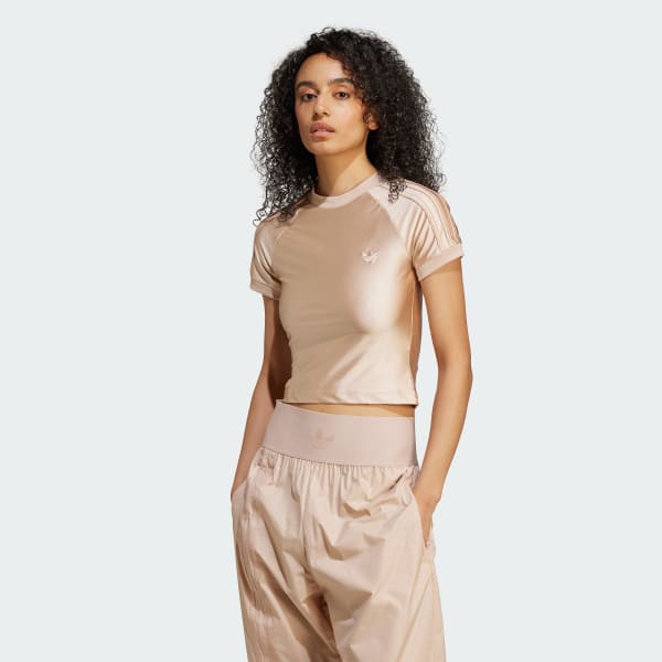 Beige 3-Stripes Cali T-skjorte