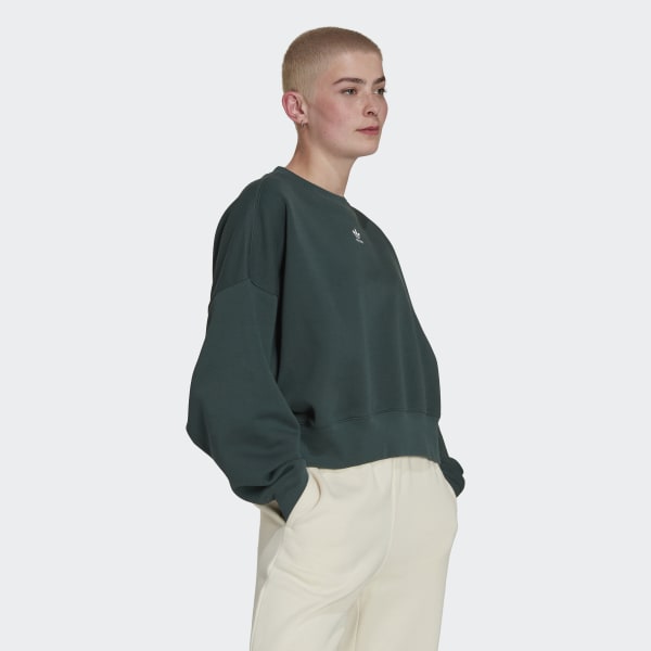 adidas Adicolor Essentials Fleece Sweatshirt - Green | adidas UK