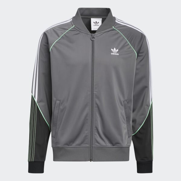 Adidas chaqueta superstar deals gris