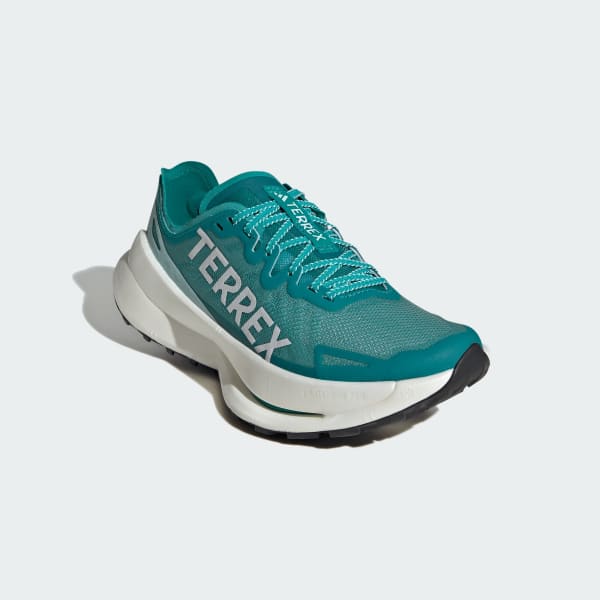 Green Terrex Agravic Speed Ultra Trail Running Shoes