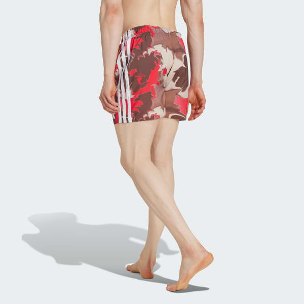Red Tie-Dye Swim Shorts 5-Inch
