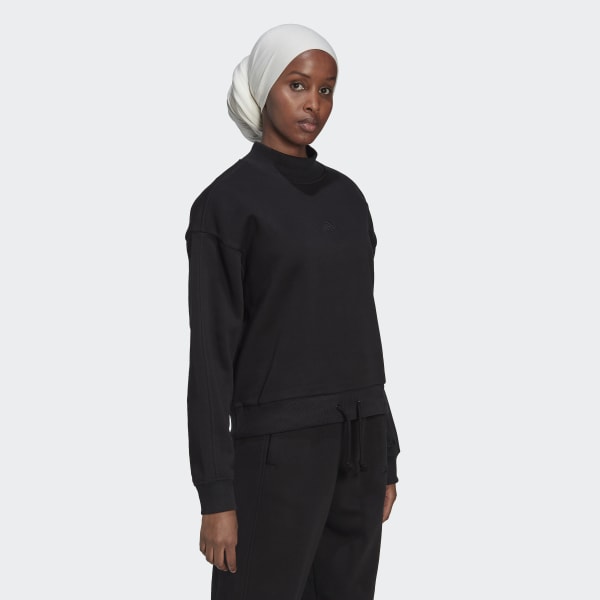cerná Mikina ALL SZN Fleece Mock Neck CM847