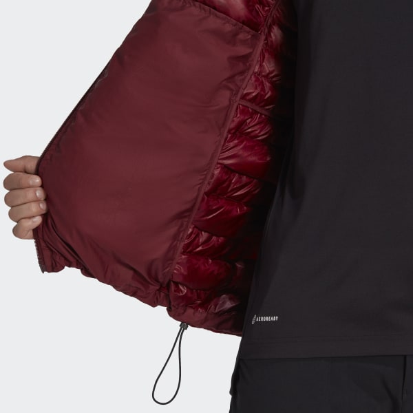 Burgundy Terrex MYSHELTER Down Hooded Jacket