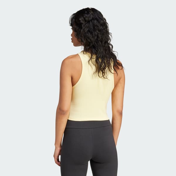 Yellow Essentials Ribbed Tank Top