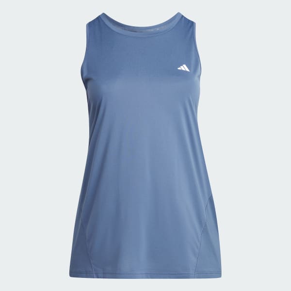 Blue Designed for Training Tank (Plus Size)
