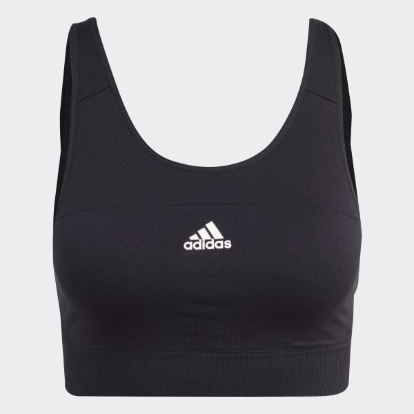 Black AEROKNIT Training Medium-Support Bra
