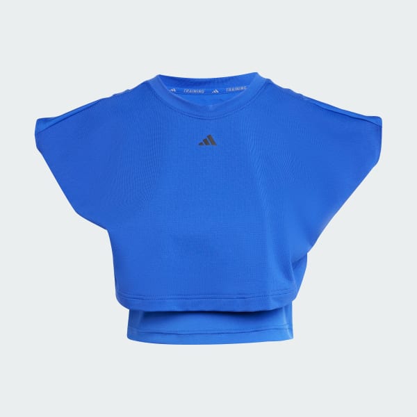 Azul Regata PrimeLift Boxy French Terry Três Listras