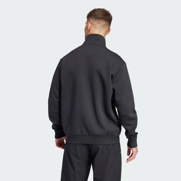 Black All Blacks Rugby Anthem Jacket