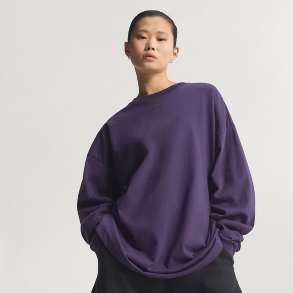 Purple adidas Basketball Long Sleeve Tee (Gender Neutral)