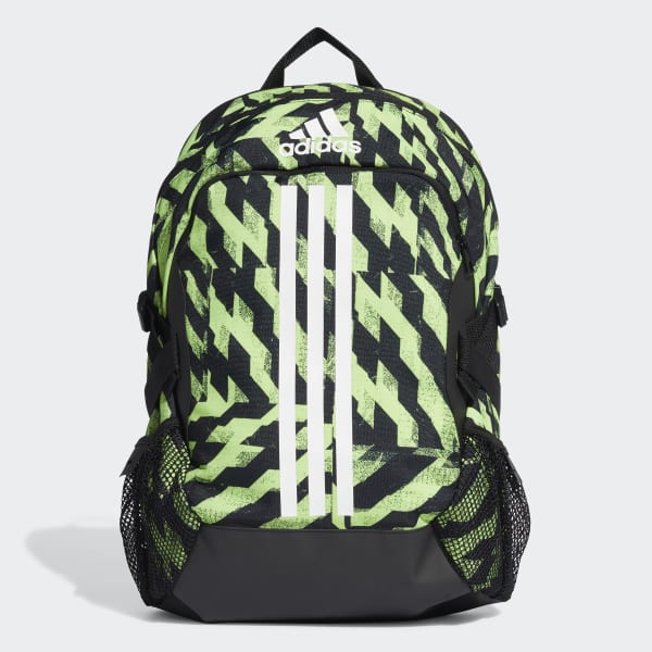 adidas green and black backpack