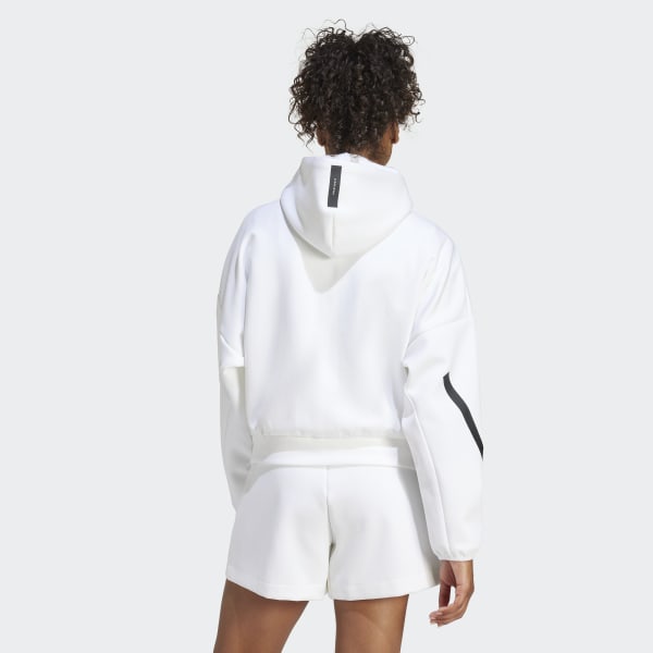 hana③ adidas Z.N.E. Full-Zip Hoodie - White | Free Shipping with