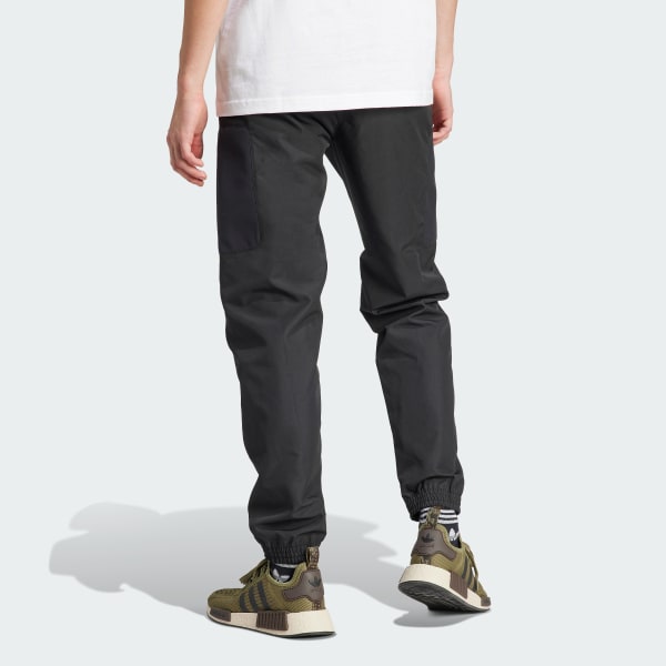 Schwarz Utility Cargohose