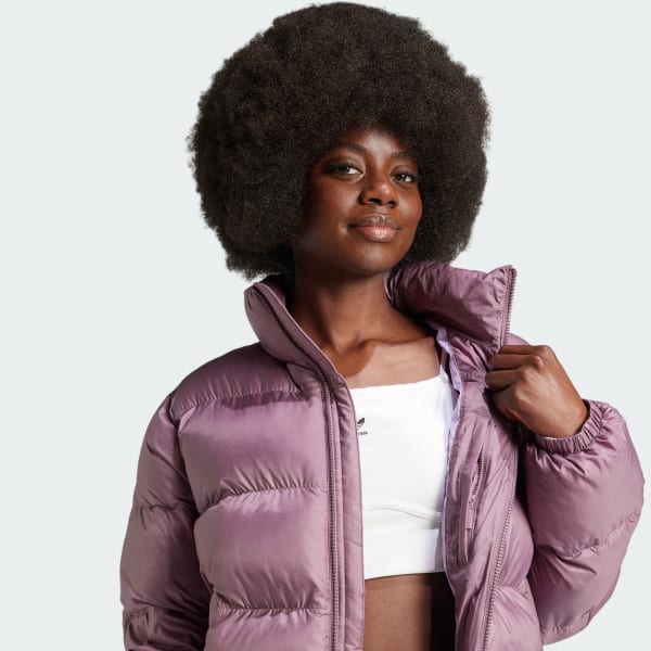 adidas Adicolor Short Puffer Jacket Purple adidas Ireland