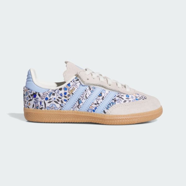 สีเบจ รองเท้า Samba OG x Liberty London Comfort Closure Elastic Lace สำหรับเด็ก