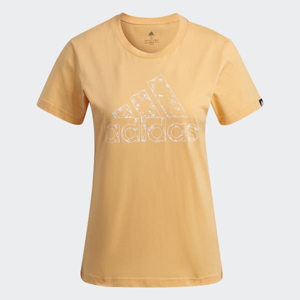 Naranja Polo Estampado Floral