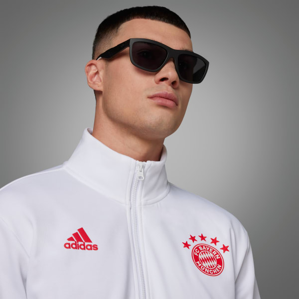 White FC Bayern Anthem Jacket