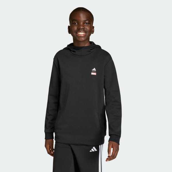 Negro POLERA CON CAPUCHA adidas MARVEL SPIDER-MAN