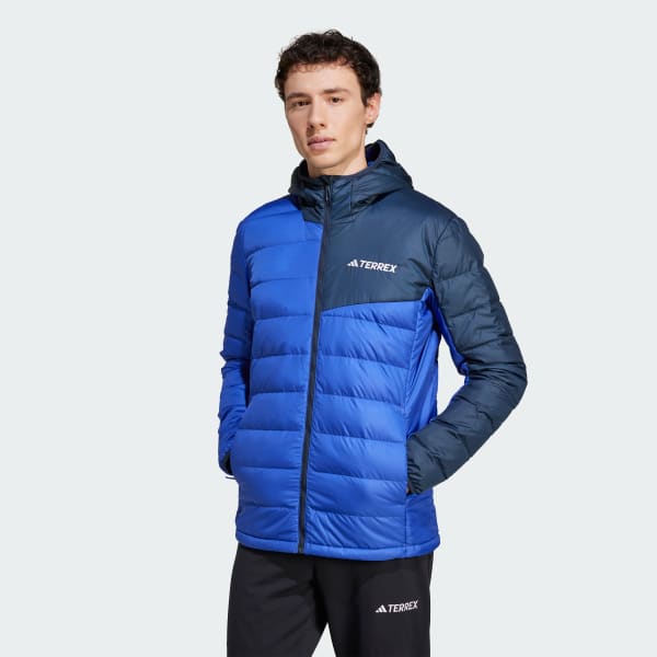 Blue Terrex Multi Light Down Hooded Jacket