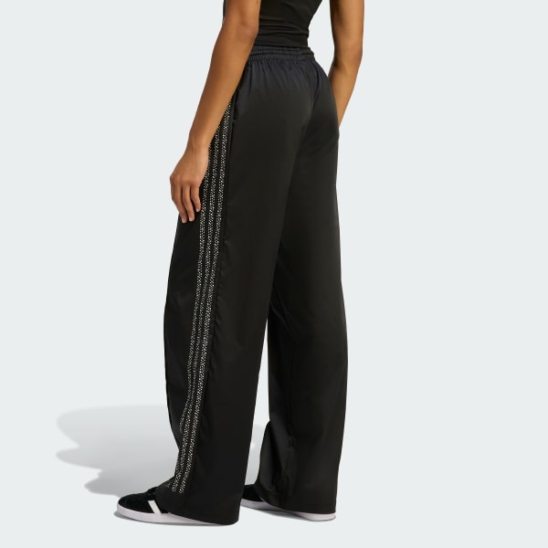 Black PEARL FIREBIRD LOOSE TRACKPANTS