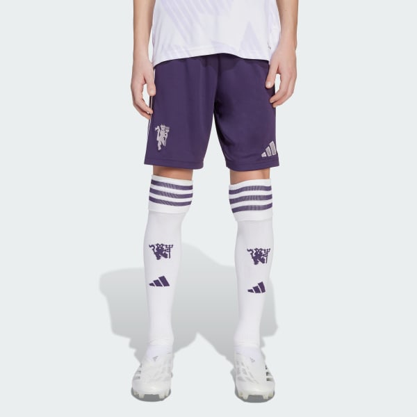 Violet Short Extérieur Manchester United 25/26 Enfants