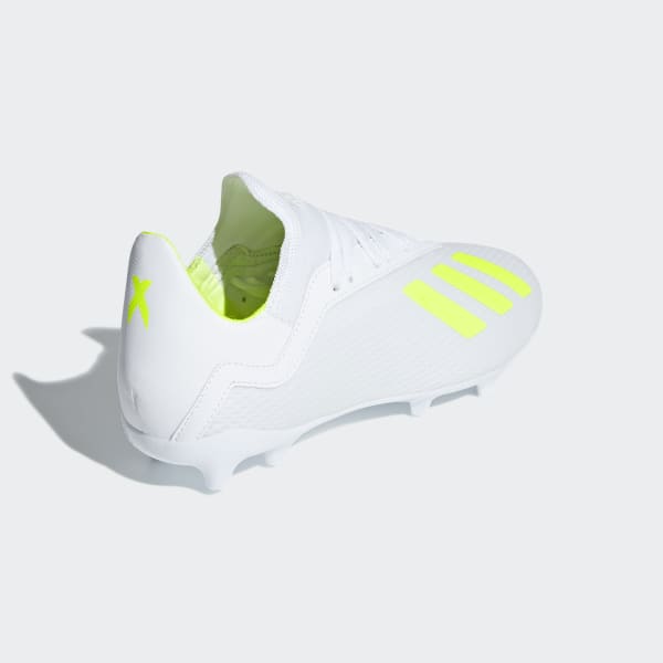 Blanco calzado de fútbol X 18.3 Terreno Firme (UNISEX) BTG84
