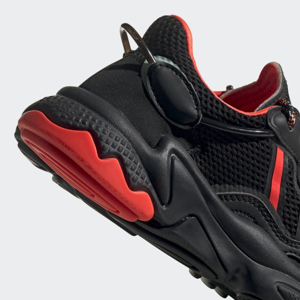 black and red ozweego
