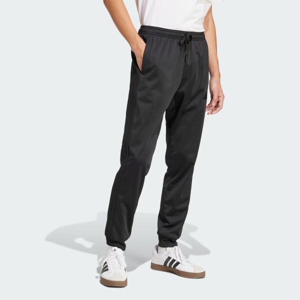 Black 3-Stripes Tricot Regular Tapered Track Pants