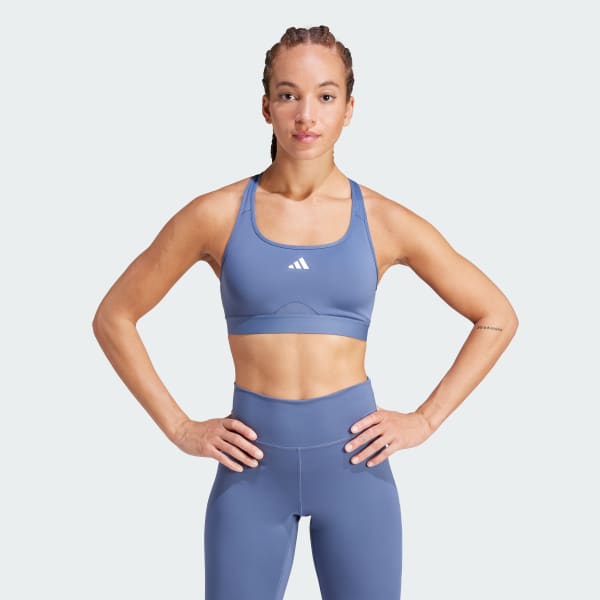 Azul Top Deportivo Powerreact Training Soporte Medio