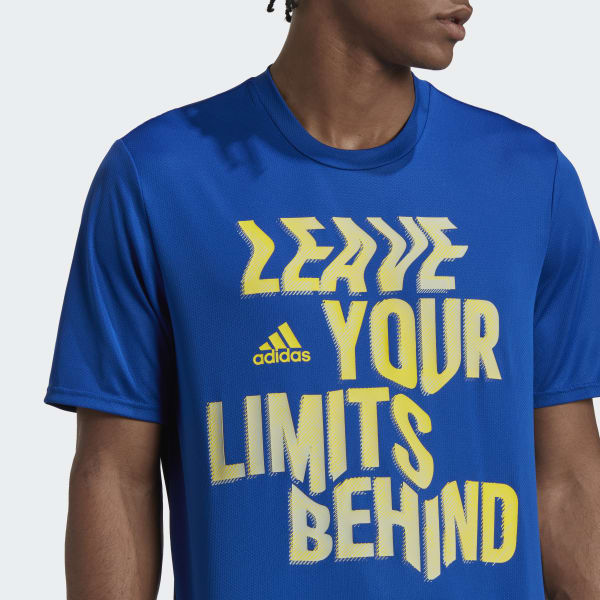 Blue Designed for Movement AEROREADY HIIT Slogan Training Tee V8448