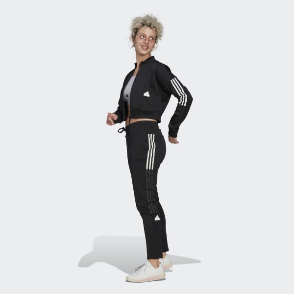 cerná Sportovní bunda Cropped XR798