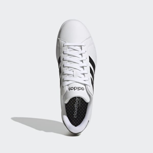 Sports Wear Adidas Neo Off White Vulcanized Men Shoes, Size: 8