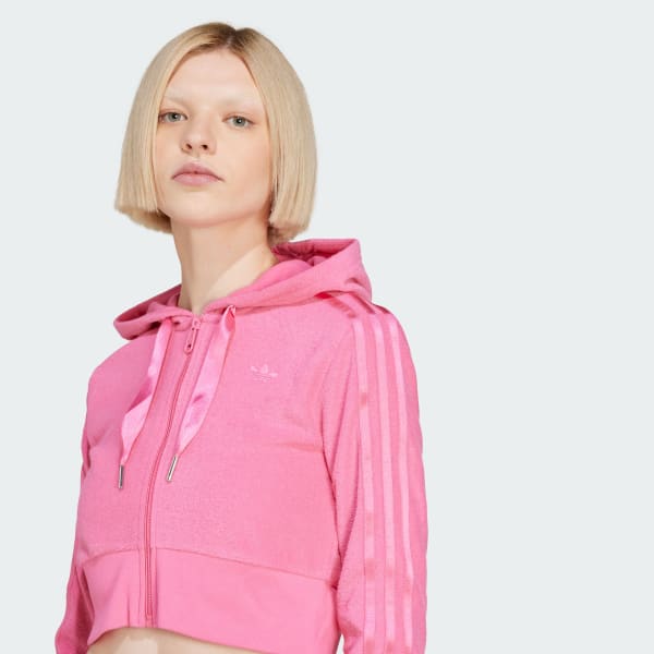 Adidas originals california full-zip hoodie pink 2025