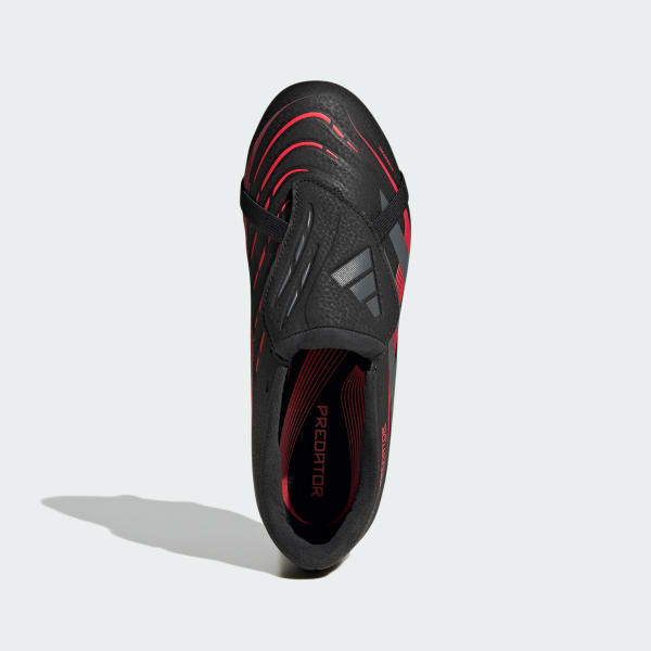 Noir Chaussure languette rabattue Predator League Terrain gras Enfants