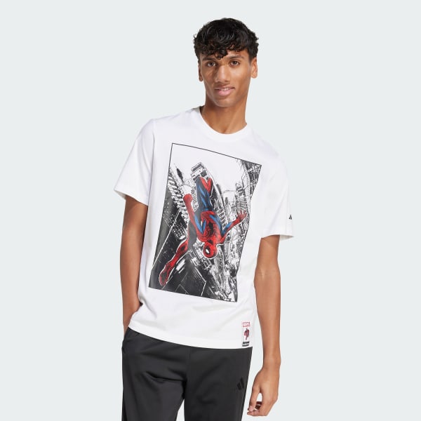 Tシャツ・カットソー adidas Adidas X Marvel Spider-Man Top and Bottom Set White B Amazon.com: adidas Unisex-Kids x Marvel Spider-Man
